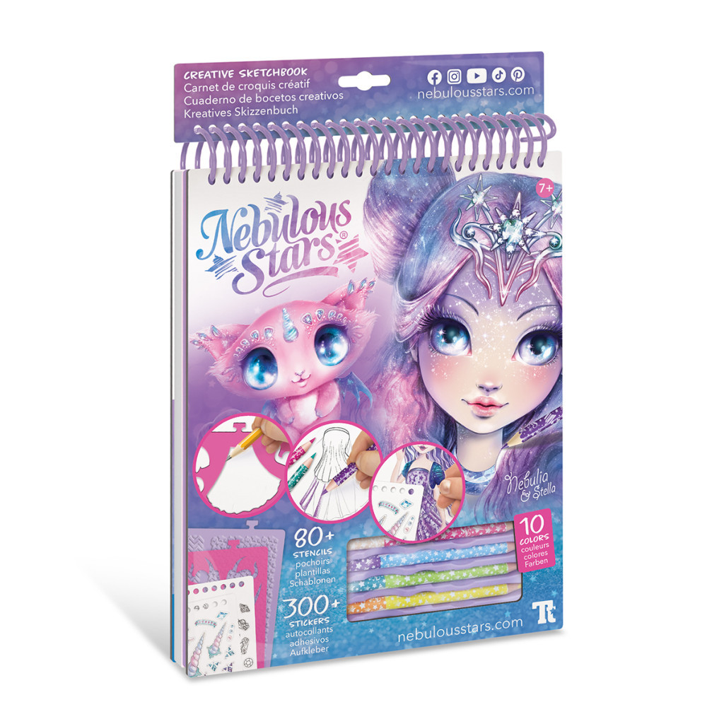 Набір для творчості Nebulous Stars Скетчбук: Небулія, мотиви космосу (11101) - фото 1