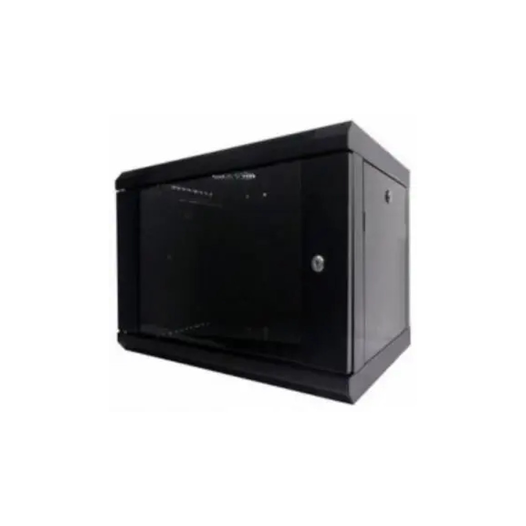 Шафа настінна Hypernet 9U 19" 600x500 (WMNC-500-9U-FLAT-BLACK) - фото 1