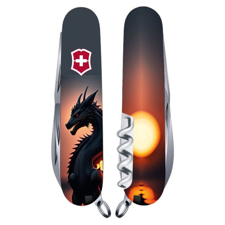Ніж Victorinox Climber Zodiac Дракон в променях сонця (1.3703.3_Z3270p) - фото 1