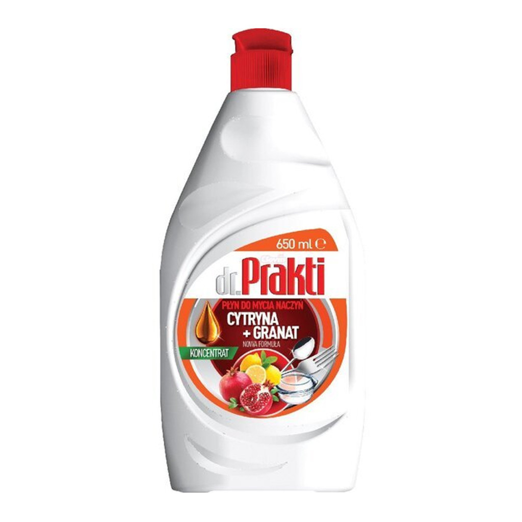 Засіб для ручного миття посуду Dr. Prakti Cytryna + Granat 650 мл (5903855502680) Засіб для ручного миття посуду Dr. Prakti Cytryna + Granat 650 мл (5903855502680)