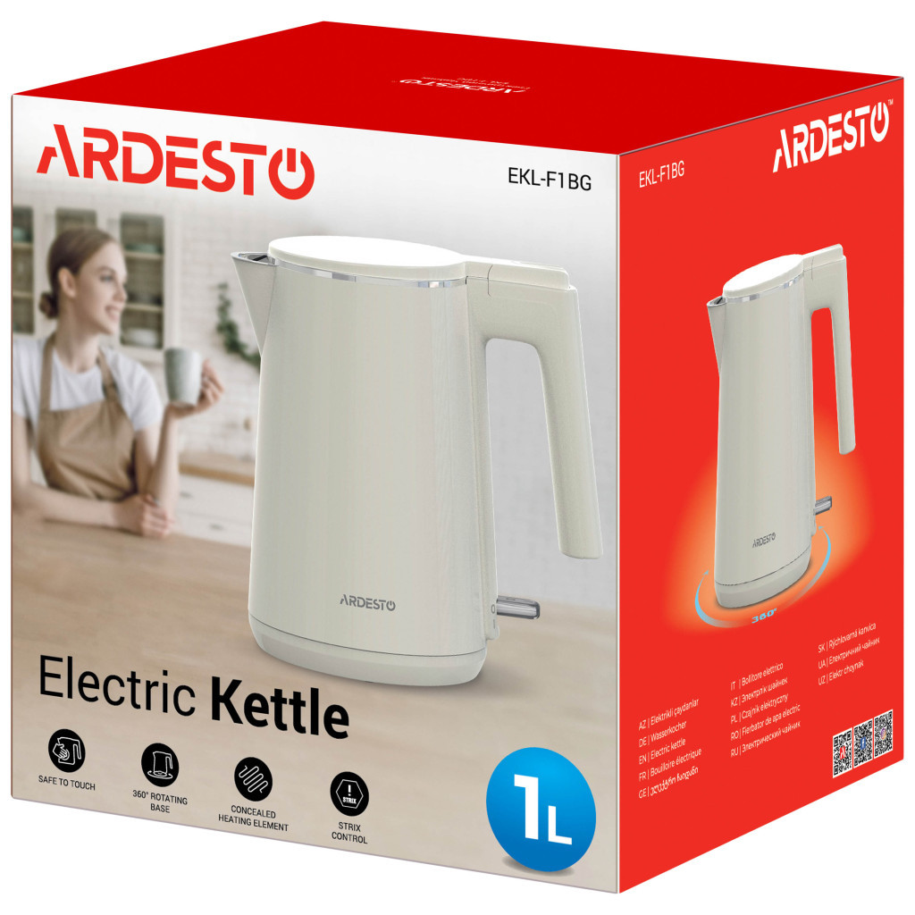 Електрочайник Ardesto EKL-F1BG - фото 8 Електрочайник Ardesto EKL-F1BG - фото 8