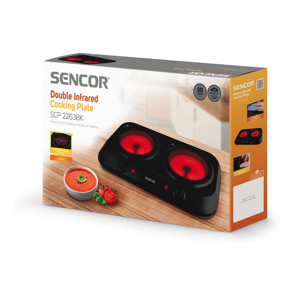 Настільна плита Sencor SCP2263BK - фото 10 Настільна плита Sencor SCP2263BK - фото 10