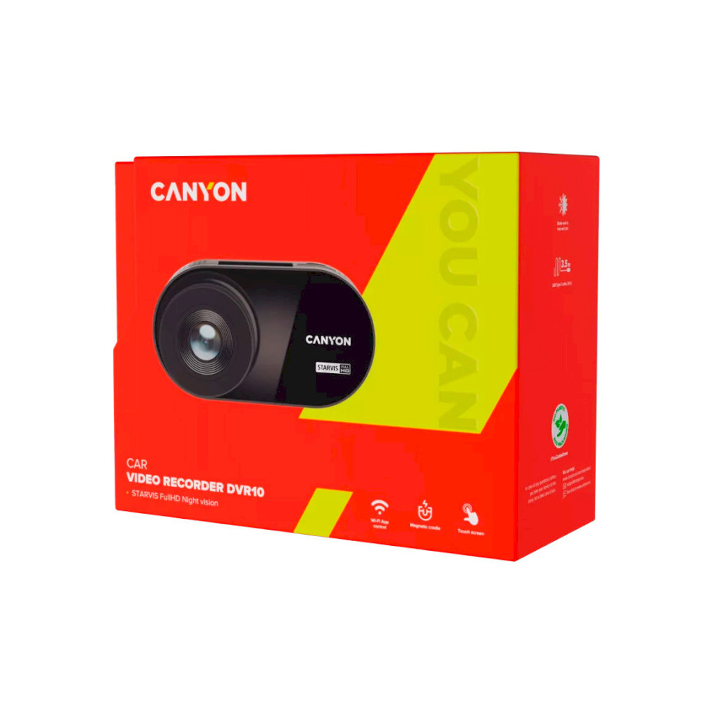 Відеореєстратор Canyon DVR10 FullHD 1080p Wi-Fi Black (CND-DVR10) - фото 12 Відеореєстратор Canyon DVR10 FullHD 1080p Wi-Fi Black (CND-DVR10) - фото 12