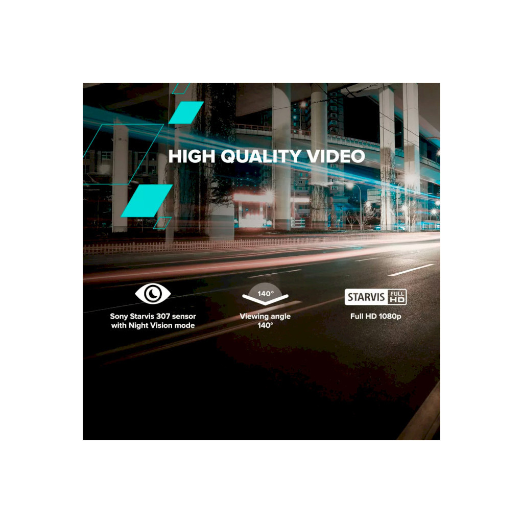 Відеореєстратор Canyon DVR10 FullHD 1080p Wi-Fi Black (CND-DVR10) - фото 4 Відеореєстратор Canyon DVR10 FullHD 1080p Wi-Fi Black (CND-DVR10) - фото 4