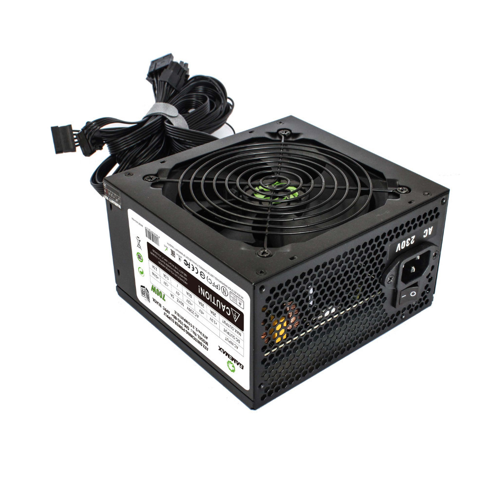 Блок живлення Gamemax 700W (GM-700 80+ APFC Black) - головне фото