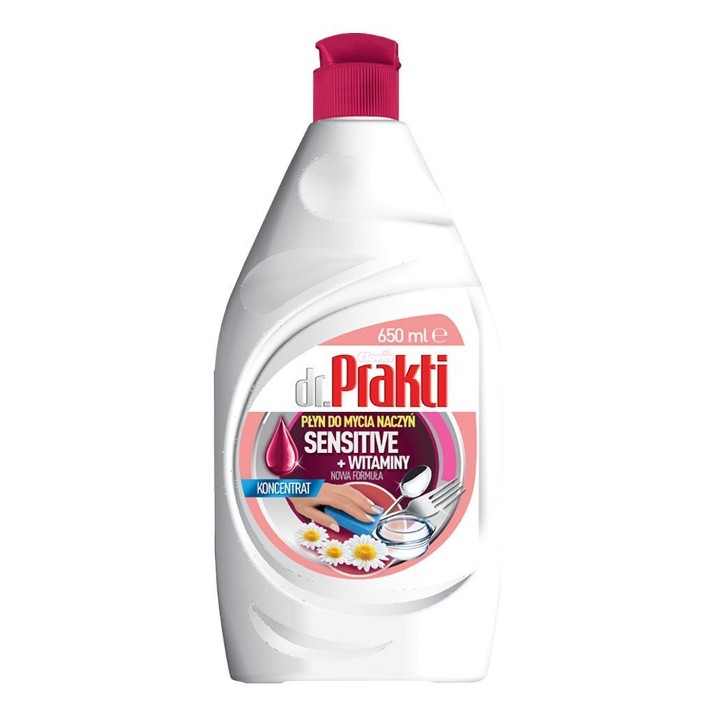Засіб для ручного миття посуду Dr. Prakti Sensitive + Witaminy 650 мл (5900308777657) Засіб для ручного миття посуду Dr. Prakti Sensitive + Witaminy 650 мл (5900308777657)