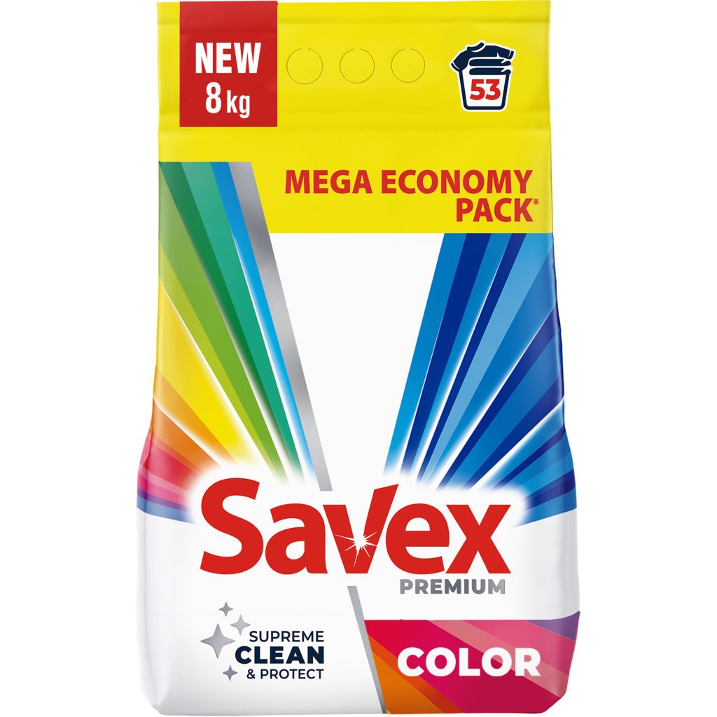 Пральний порошок Savex Premium Color 8 кг (3800024047961) - фото 1 Пральний порошок Savex Premium Color 8 кг (3800024047961) - фото 1
