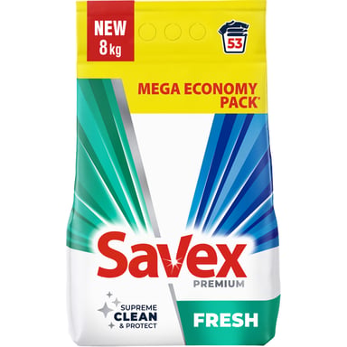 Пральний порошок Savex Premium Fresh 8 кг (3800024047978) - фото 1
