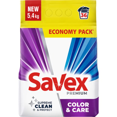 Пральний порошок Savex Premium Color & Care 5.4 кг (3800024047947) - фото 1