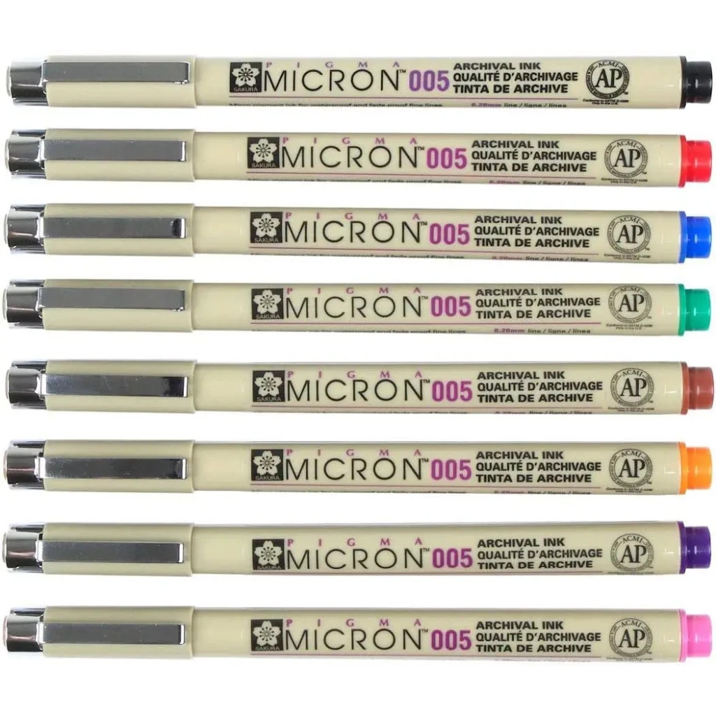 Лайнер Sakura Pigma Micron (0.05) 0,2мм Синій (084511318427) - фото 3 Лайнер Sakura Pigma Micron (0.05) 0,2мм Синій (084511318427) - фото 3