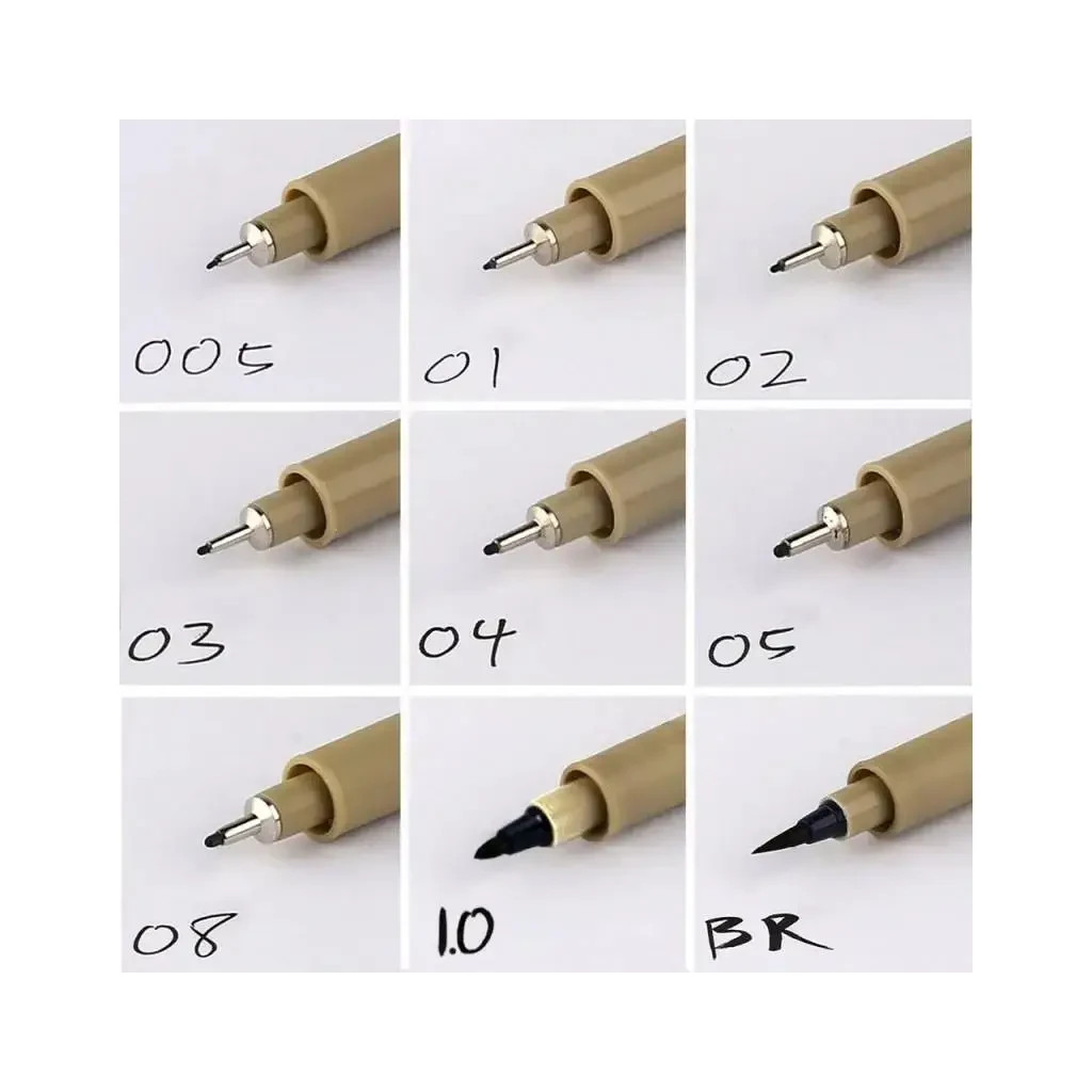 Лайнер Sakura Pigma Micron (0.1) 0,25 мм Чорний у блістері (8712079441579) - фото 7 Лайнер Sakura Pigma Micron (0.1) 0,25 мм Чорний у блістері (8712079441579) - фото 7