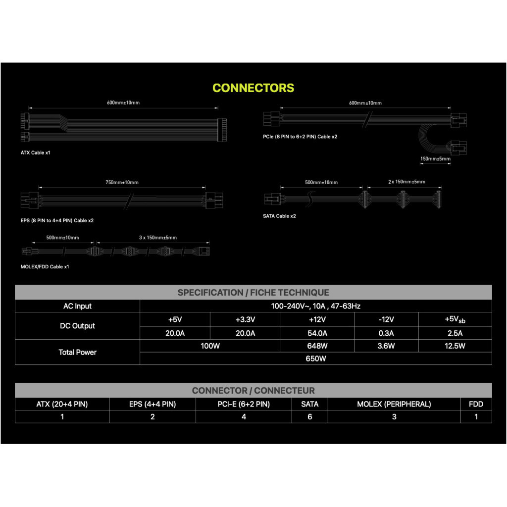 Блок живлення MSI 650W (MAG A650GL) - фото 5 Блок живлення MSI 650W (MAG A650GL) - фото 5