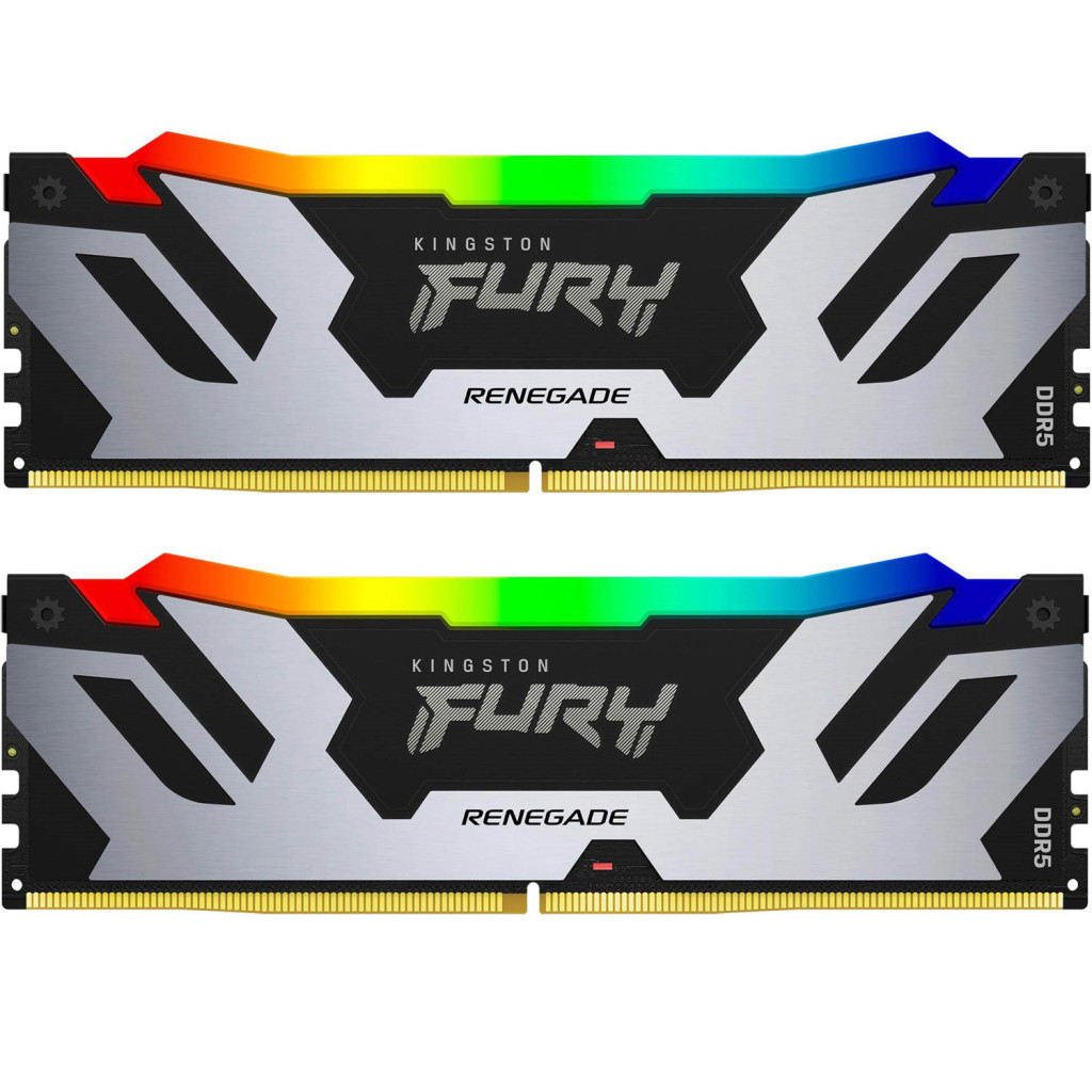Модуль пам'яті для комп'ютера DDR5 64GB (2x32GB) 6400 MHz Renegade RGB XMP Kingston Fury (ex.HyperX) (KF564C32RSAK2-64) - фото 1