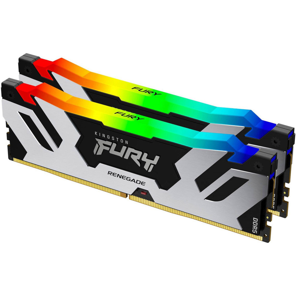 Модуль пам'яті для комп'ютера DDR5 64GB (2x32GB) 6400 MHz Renegade RGB XMP Kingston Fury (ex.HyperX) (KF564C32RSAK2-64) - фото 2 Модуль пам'яті для комп'ютера DDR5 64GB (2x32GB) 6400 MHz Renegade RGB XMP Kingston Fury (ex.HyperX) (KF564C32RSAK2-64) - фото 2