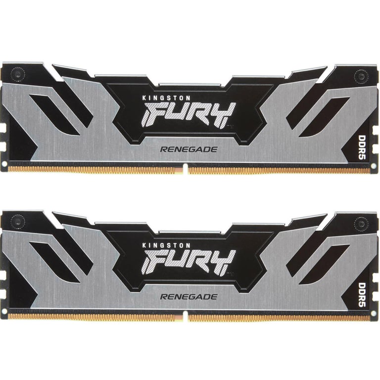 Модуль пам'яті для комп'ютера DDR5 64GB (2x32GB) 6400 MHz Renegade Silver XMP Kingston Fury (ex.HyperX) (KF564C32RSK2-64) - фото 1