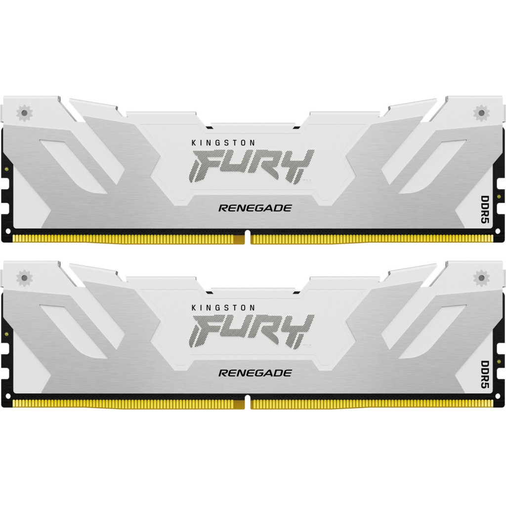 Модуль пам%27яті для комп%27ютера DDR5 64GB (2x32GB) 6400 MHz Renegade White XMP Kingston Fury (ex.HyperX) (KF564C32RWK2-64) Модуль пам%27яті для комп%27ютера DDR5 64GB (2x32GB) 6400 MHz Renegade White XMP Kingston Fury (ex.HyperX) (KF564C32RWK2-64)