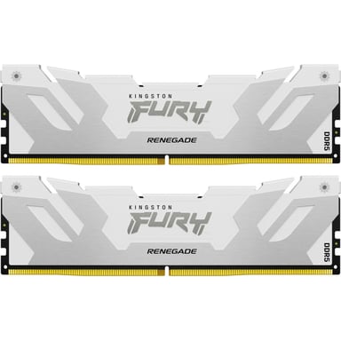 Модуль пам%27яті для комп%27ютера DDR5 64GB (2x32GB) 6400 MHz Renegade White XMP Kingston Fury (ex.HyperX) (KF564C32RWK2-64)