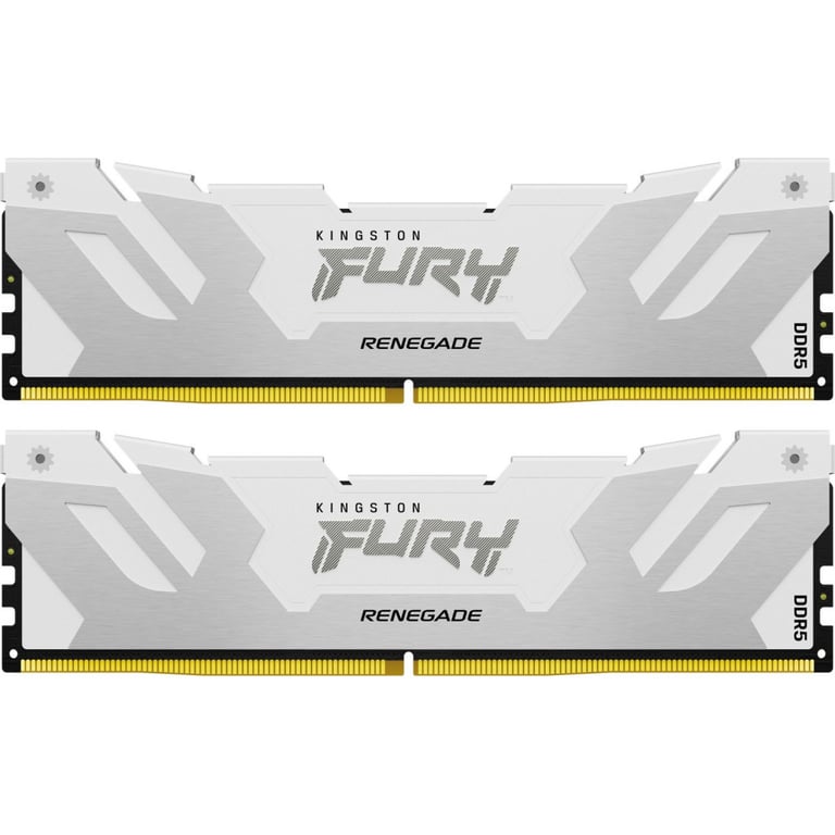 Модуль пам'яті для комп'ютера DDR5 64GB (2x32GB) 6400 MHz Renegade White XMP Kingston Fury (ex.HyperX) (KF564C32RWK2-64) - фото 1