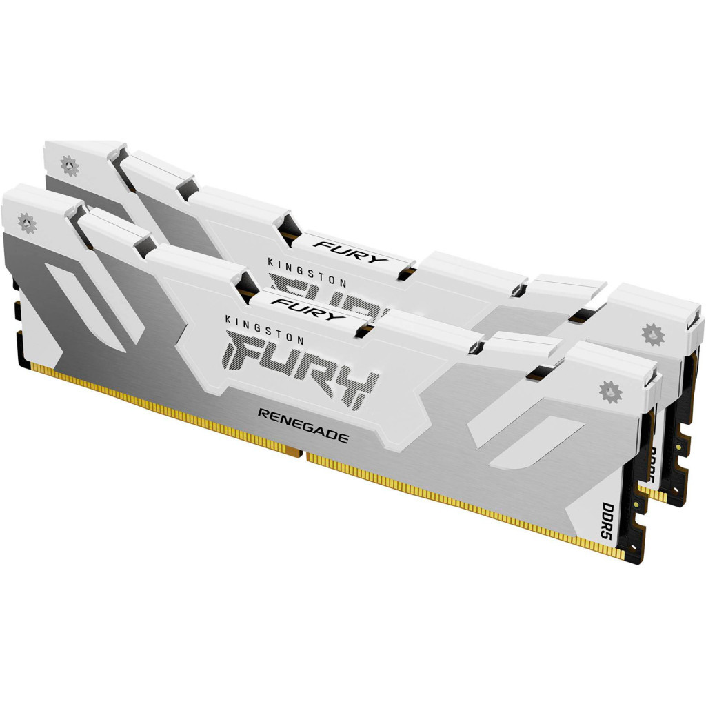 Модуль пам'яті для комп'ютера DDR5 64GB (2x32GB) 6400 MHz Renegade White XMP Kingston Fury (ex.HyperX) (KF564C32RWK2-64) - фото 2 Модуль пам'яті для комп'ютера DDR5 64GB (2x32GB) 6400 MHz Renegade White XMP Kingston Fury (ex.HyperX) (KF564C32RWK2-64) - фото 2