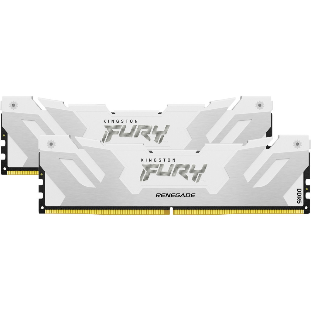Модуль пам'яті для комп'ютера DDR5 64GB (2x32GB) 6400 MHz Renegade White XMP Kingston Fury (ex.HyperX) (KF564C32RWK2-64) - фото 4 Модуль пам'яті для комп'ютера DDR5 64GB (2x32GB) 6400 MHz Renegade White XMP Kingston Fury (ex.HyperX) (KF564C32RWK2-64) - фото 4