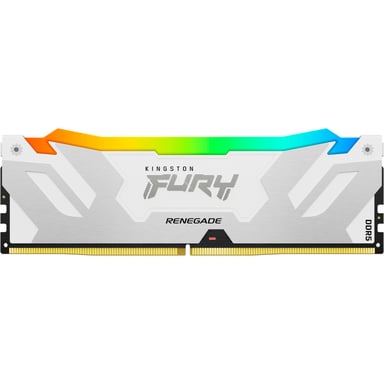 Модуль пам'яті для комп'ютера DDR5 16GB 7200 MHz Renegade RGB White XMP Kingston Fury (ex.HyperX) (KF572C38RWA-16) - фото 1
