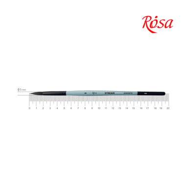 Пензлик для малювання Rosa Синтетика кругла, STREAM 132, № 5 (4823098517191) - фото 1