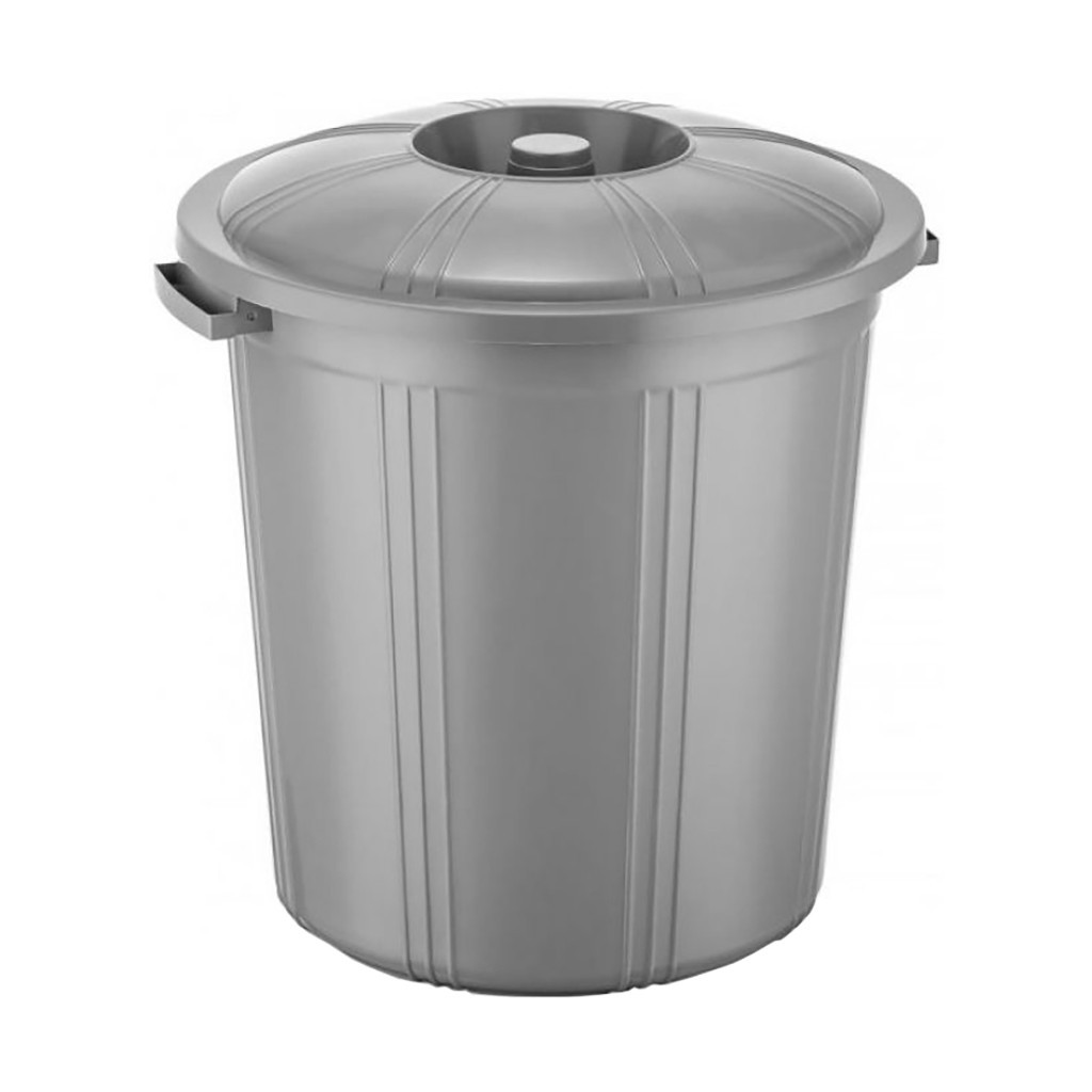 Контейнер для сміття Горизонт 41 x 38 см Металік 30 л (гор-02041/металік) Контейнер для сміття Горизонт 41 x 38 см Металік 30 л (гор-02041/металік)