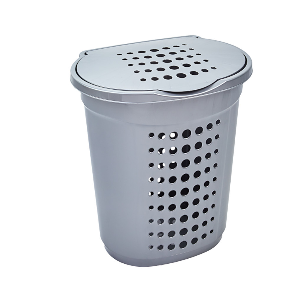 Кошик для білизни Алеана Овальний Сірий 60 л (алн 122053/сірий) - фото 1