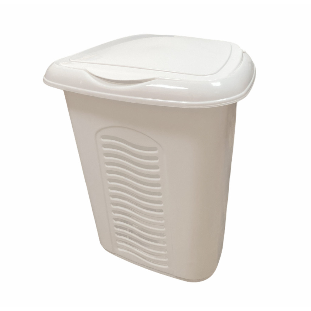 Кошик для білизни Консенсус Білий 40 л (Консенсус/білий) - фото 1 Кошик для білизни Консенсус Білий 40 л (Консенсус/білий) - фото 1