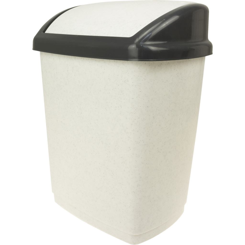 Контейнер для сміття Горизонт Домік Білий мармур 5 л (гор-02035/білий мармур) Контейнер для сміття Горизонт Домік Білий мармур 5 л (гор-02035/білий мармур)