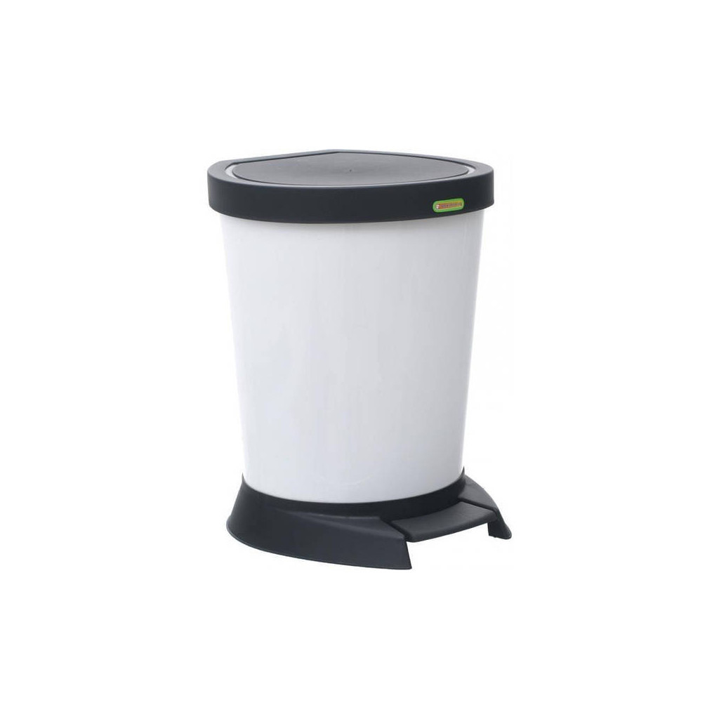 Контейнер для сміття Алеана З педаллю Білий 18 л (алн 124066/білий) - фото 1