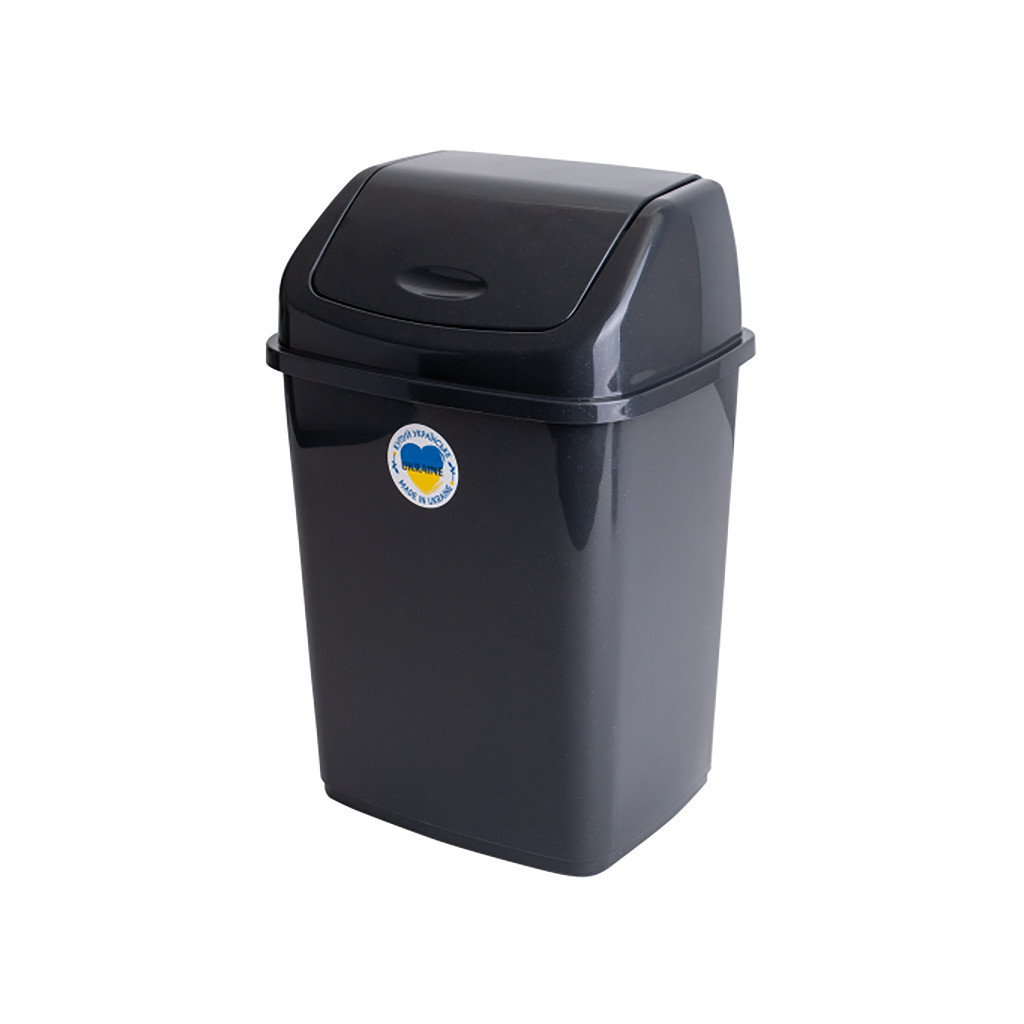 Контейнер для сміття Алеана Граніт 10 л (алн 122063/граніт)