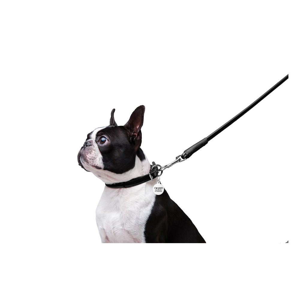 Повідець для собак WAUDOG Glamour круглий XS d 8 мм Д 122 см чорний (33771) - фото 6 Повідець для собак WAUDOG Glamour круглий XS d 8 мм Д 122 см чорний (33771) - фото 6