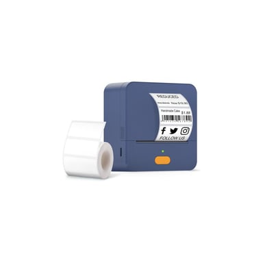 Принтер етикеток UKRMARK UP1BL bluetooth, USB, синій (900773) - фото 1