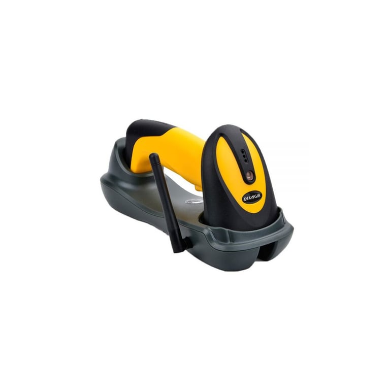 Сканер штрих-коду UKRMARK EV-W2503 2D, 433MHz, USB, IP64, stand, black/yellow (900769) - фото 2