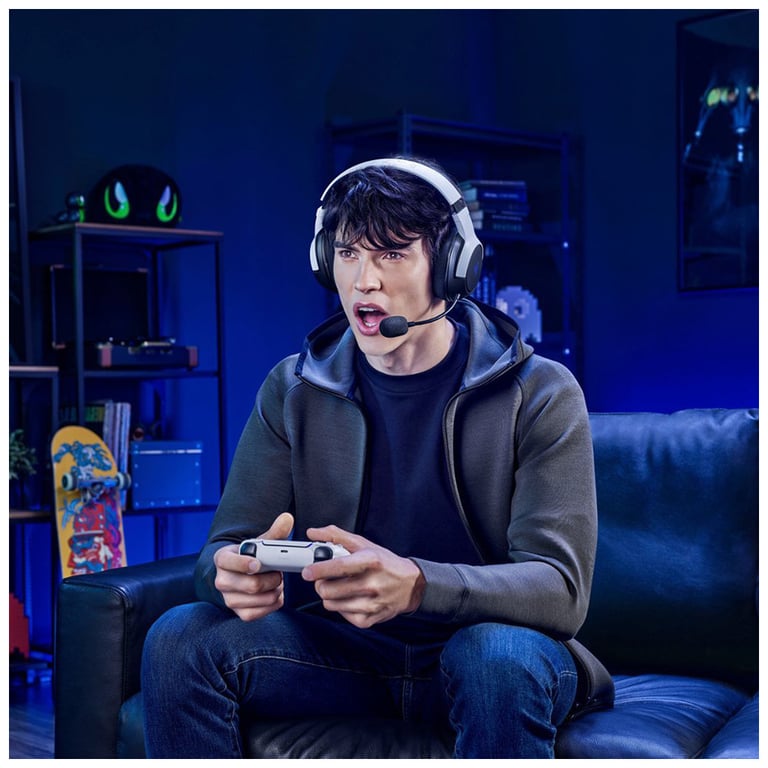 Навушники Razer Kaira Hyperspeed for PS5 Bluetooth White/Black (RZ04-03980200-R3G1) - фото 10