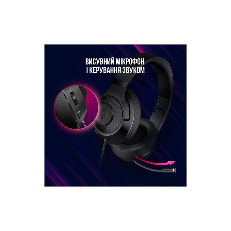 Навушники Lorgar Noah 101 Gaming 3.5 мм Black (LRG-GHS101B) - фото 8