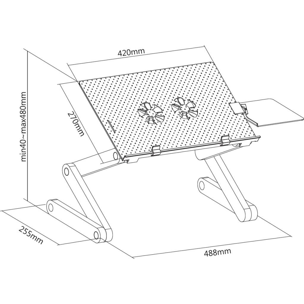 Столик для ноутбука OfficePro CD1230 - фото 8 Столик для ноутбука OfficePro CD1230 - фото 8