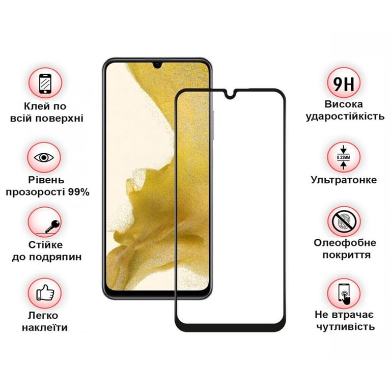Скло захисне BeCover Samsung Galaxy A25 SM-A256 5G Black (710540) - фото 3
