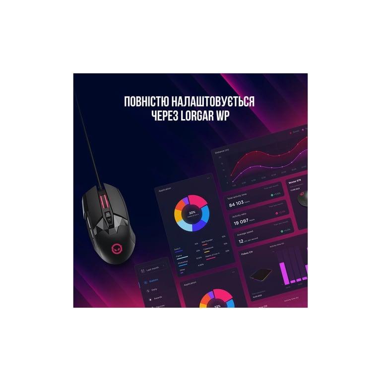 Мишка Lorgar Stricter 579 RGB USB Black (LRG-GMS579) - фото 10