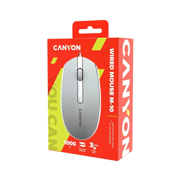 Мишка Canyon M-10 USB Dark Grey (CNE-CMS10DG) - фото 6