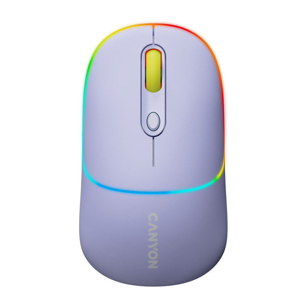 Мишка Canyon MW-22 Dual Band RGB Wireless Mountain Lavender (CNS-CMSW22ML) - головне фото