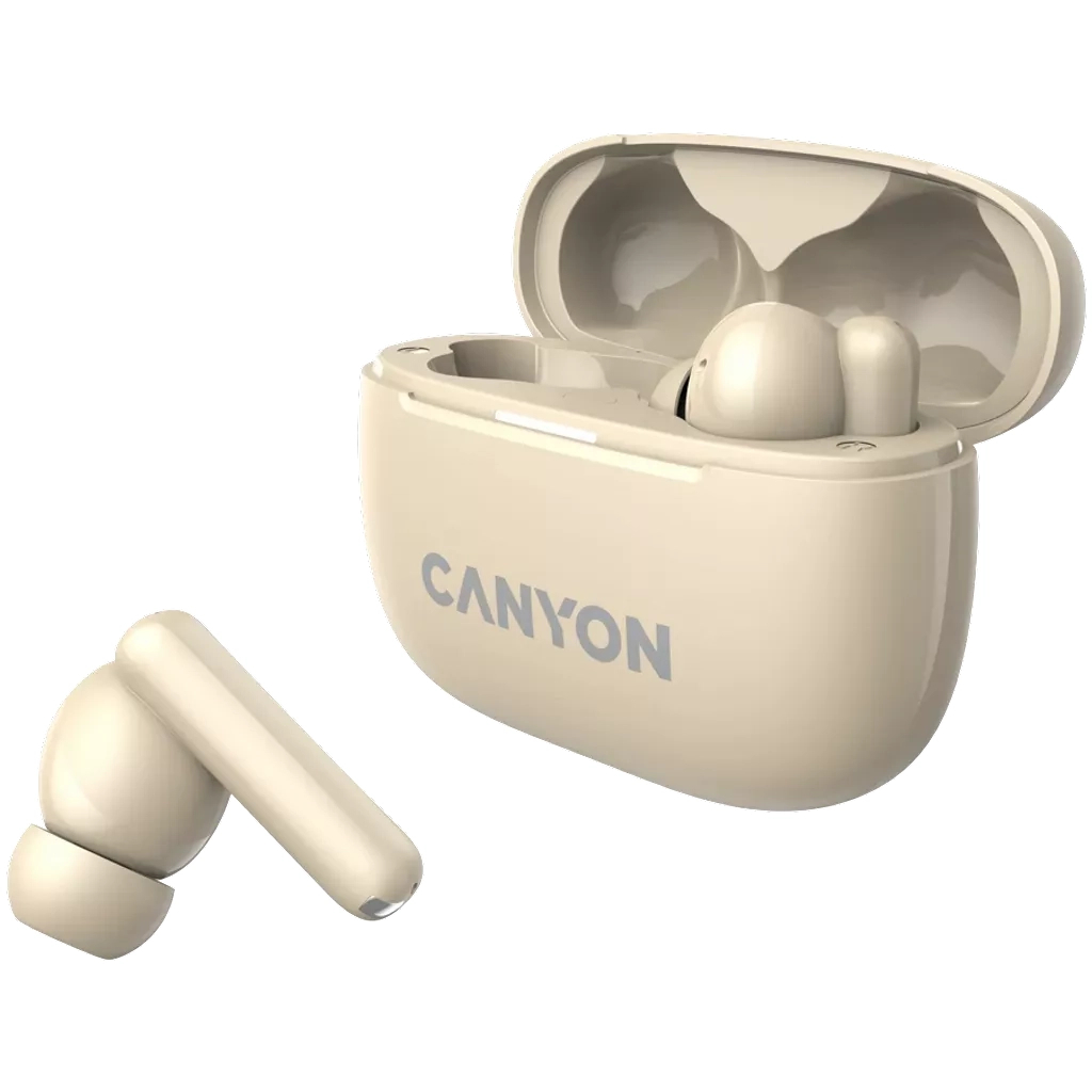Навушники Canyon TWS-10 OnGo ANC ENC Beige (CNS-TWS10BG) - фото 5