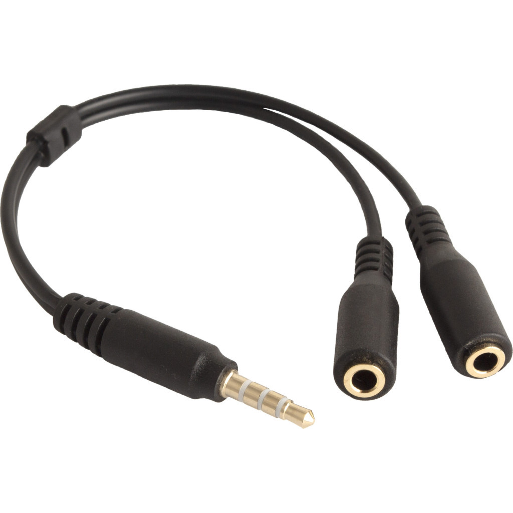 Перехідник XoKo SC-009 Jack 2x3.5-мм jack(M) - 3.5-мм 4pin jack(F) (XOKO SC-009) - головне фото