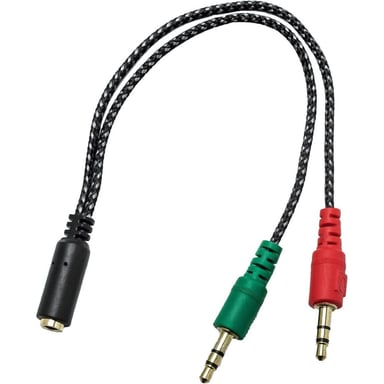 Перехідник XoKo AC-007 2x3.5-мм jack(F) - 3.5-мм 4pin jack(M) (XOKO AC-007) - фото 1