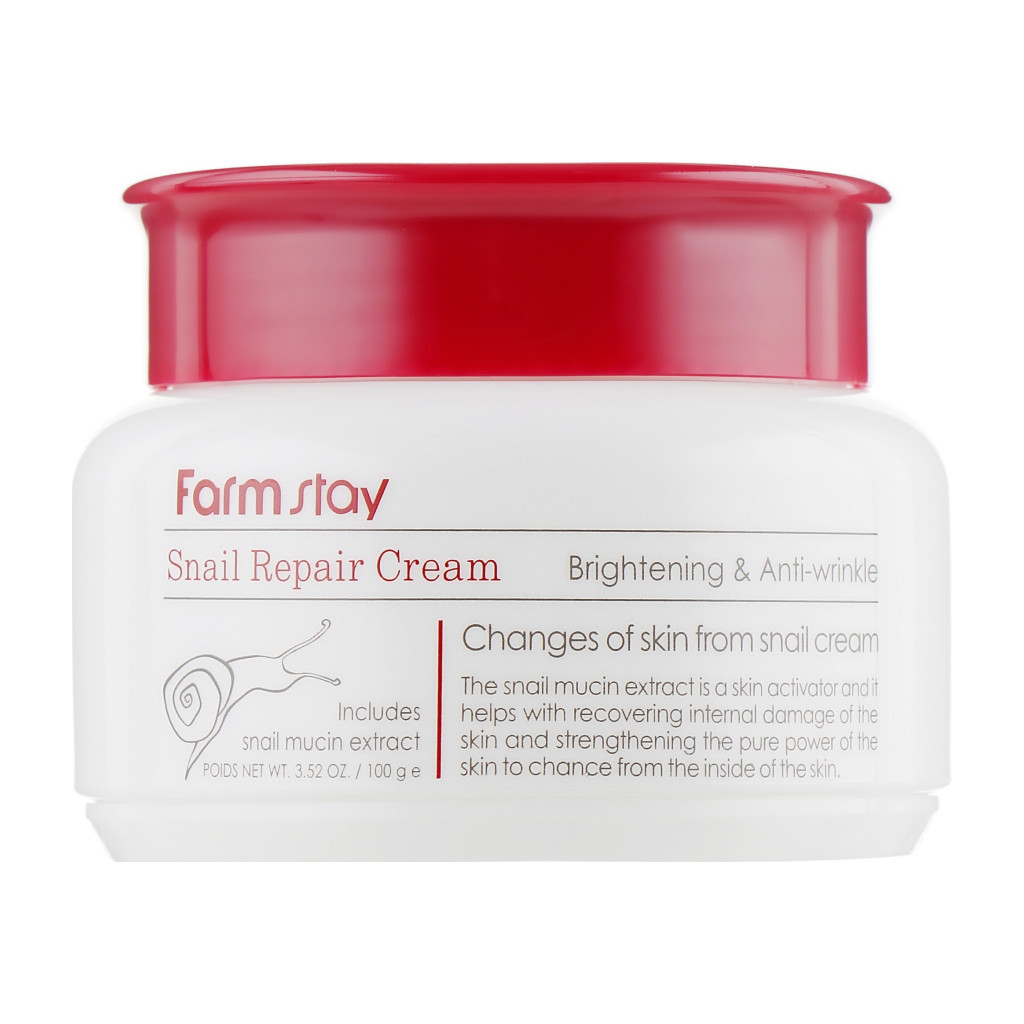 Крем для обличчя FarmStay Snail Repair Cream Відновлювальний з муцином равлика 100 мл (8809317284613) - фото 1