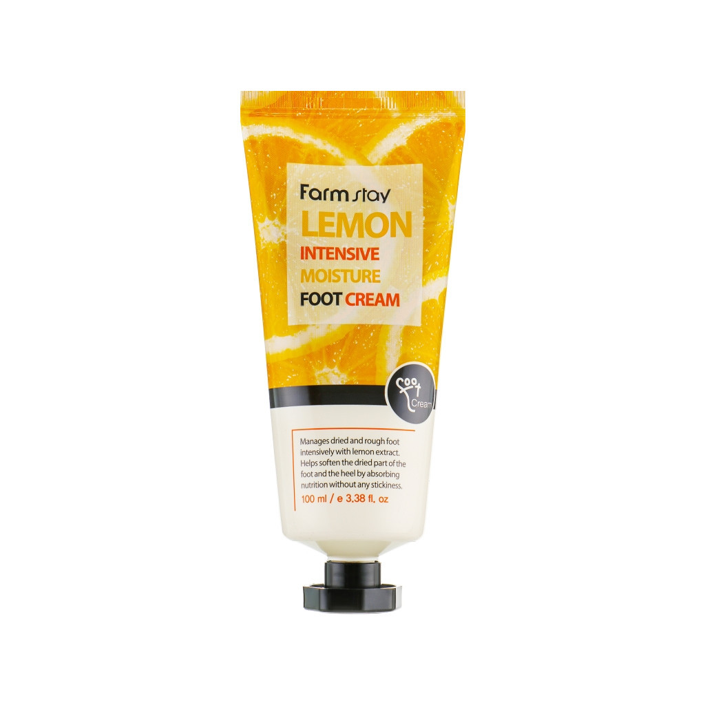 Крем для ніг FarmStay Lemon Intensive Moisture Foot Cream З екстрактом лимона 100 мл (8809338560109) - фото 1 Крем для ніг FarmStay Lemon Intensive Moisture Foot Cream З екстрактом лимона 100 мл (8809338560109) - фото 1