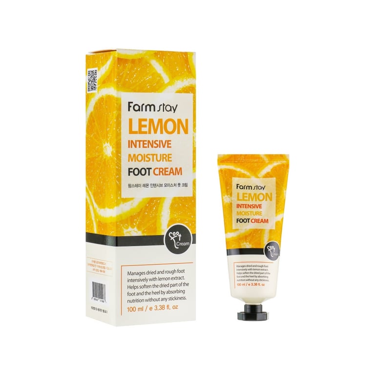 Крем для ніг FarmStay Lemon Intensive Moisture Foot Cream З екстрактом лимона 100 мл (8809338560109) - фото 2