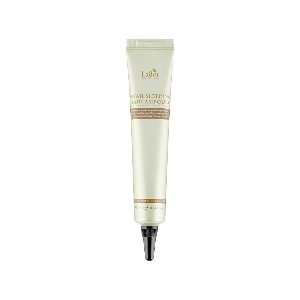 Сироватка для волосся La%27dor Snail Sleeping Hair Ampoule Інтенсивне відновлення Нічна 20 мл (8809500810599) - головне фото