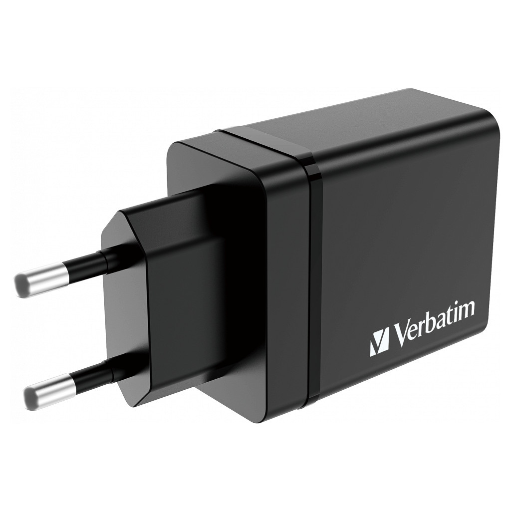 Зарядний пристрій Verbatim USB 30W PD3.0 4-ports black (49700) - фото 2 Зарядний пристрій Verbatim USB 30W PD3.0 4-ports black (49700) - фото 2